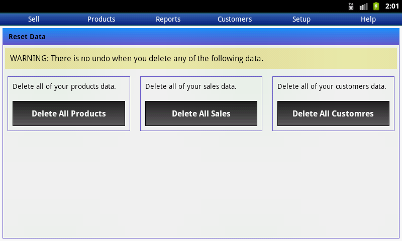 Bonrix RetailDesk reset data